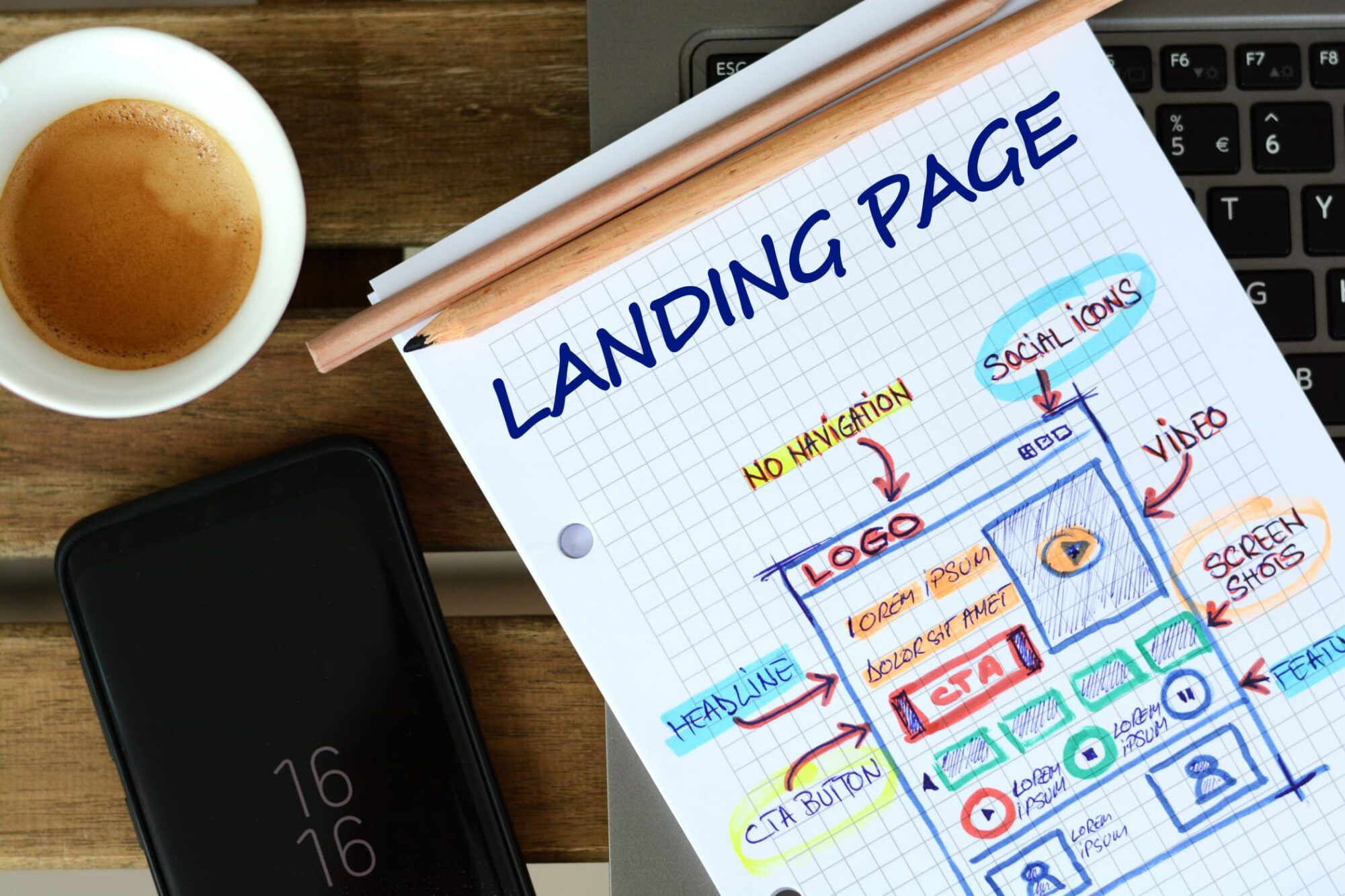 landing page graphic